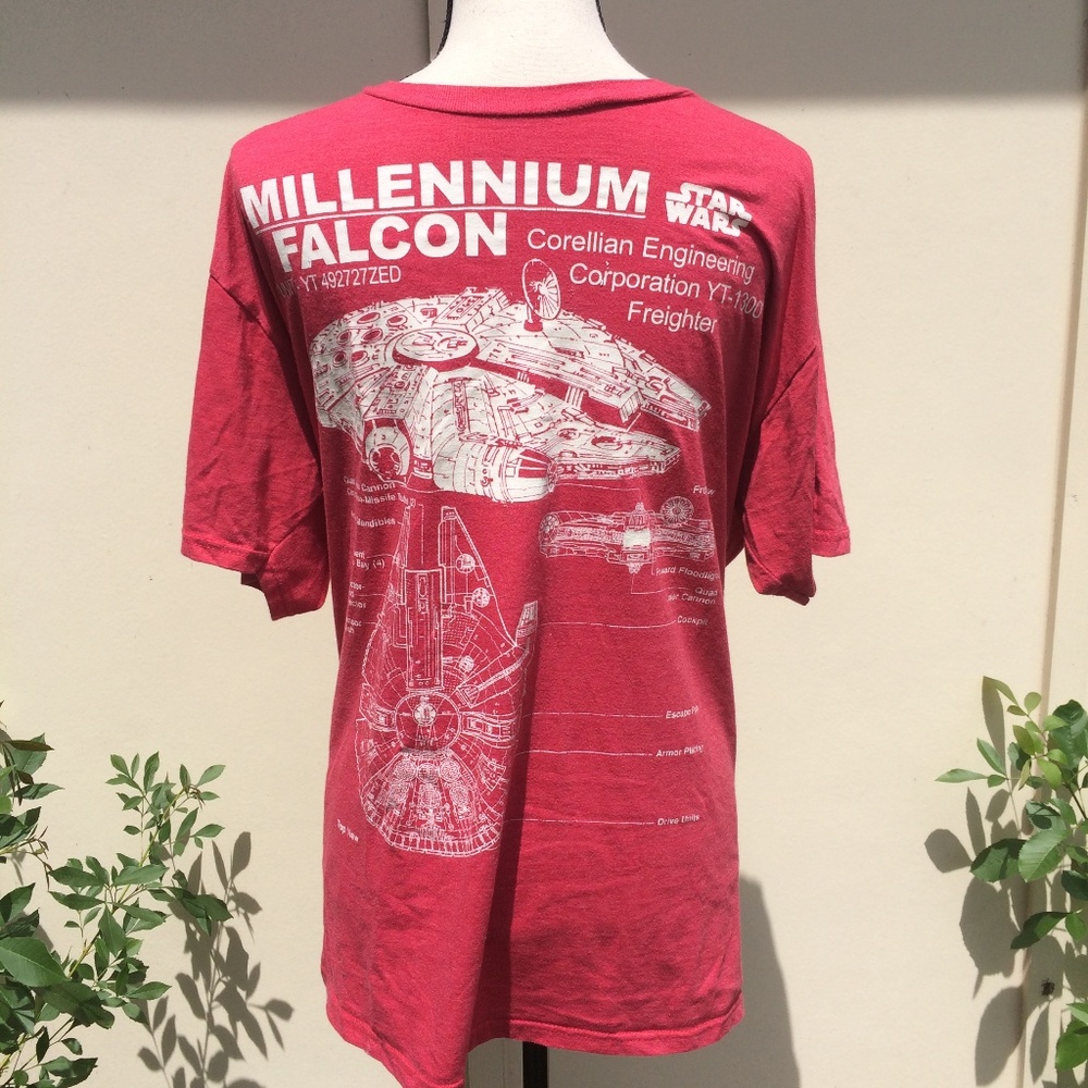 Star Wars Sz XL Millennium Falcon Men T-Shirt
